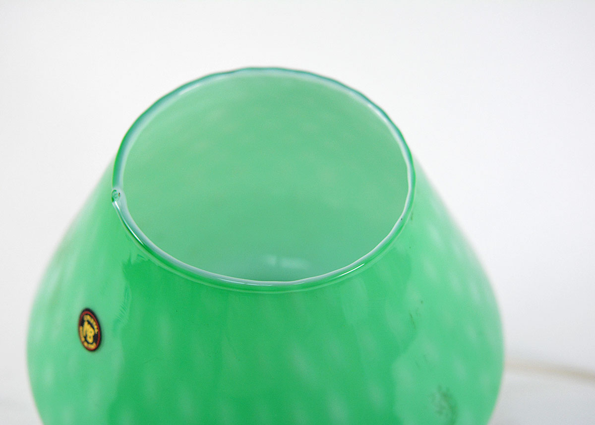 Handblown Murano Art Glass Mushroom Lamp