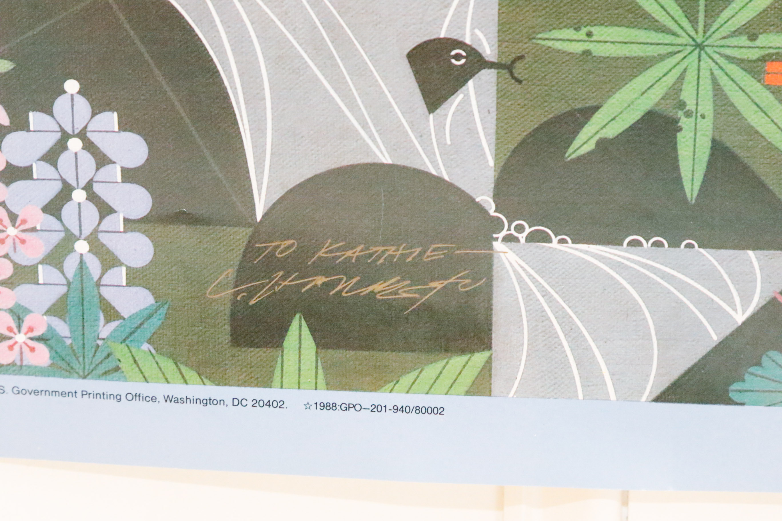 Signed Charley Harper Book and Posters with other Harper Items