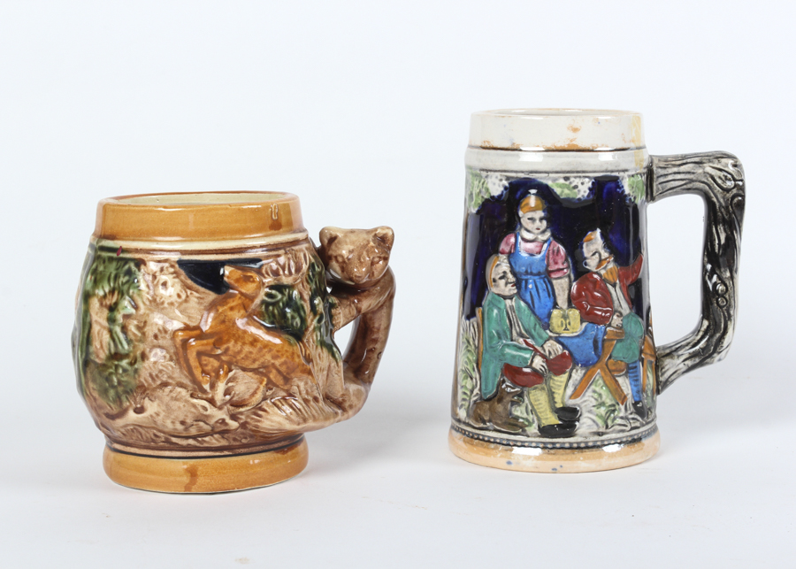Pair of Bavarian Beer Steins