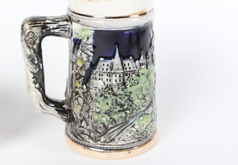 Pair of Bavarian Beer Steins
