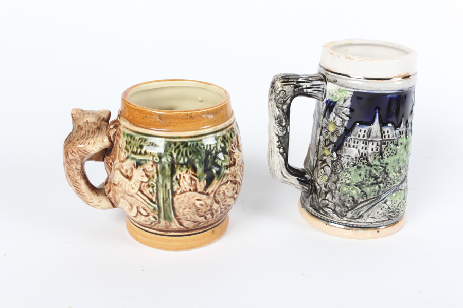 Pair of Bavarian Beer Steins