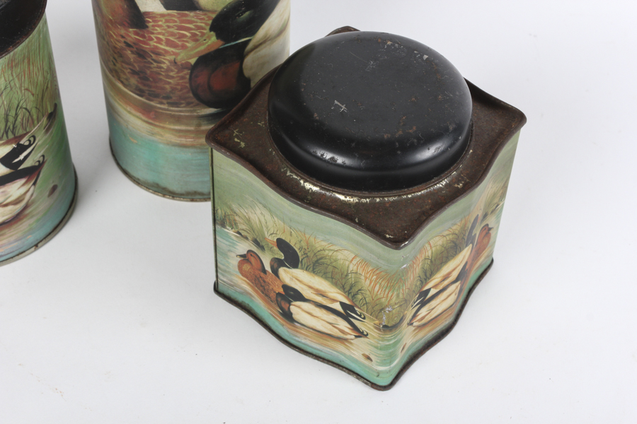 Trio of Vintage Duck Canisters