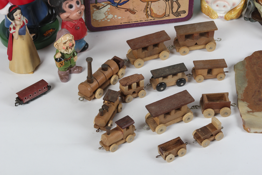 Vintage Mickey Mouse Bank and Toy Collection