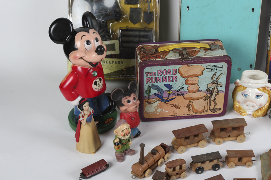 Vintage Mickey Mouse Bank and Toy Collection