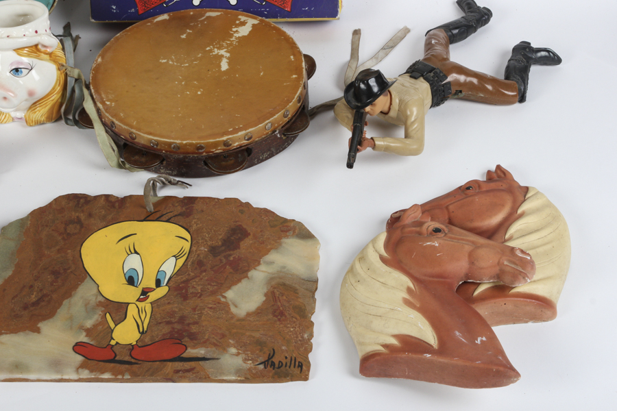 Vintage Mickey Mouse Bank and Toy Collection