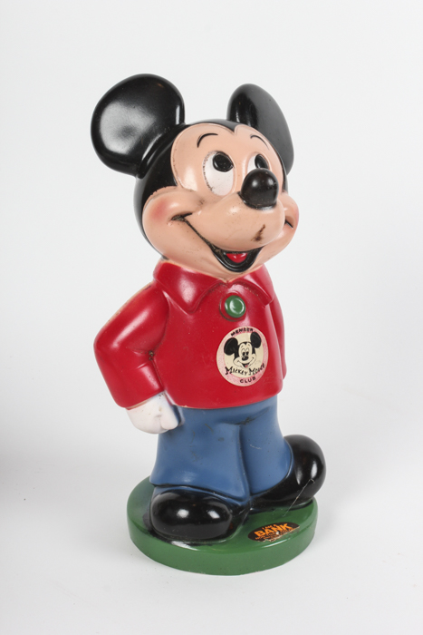 Vintage Mickey Mouse Bank and Toy Collection