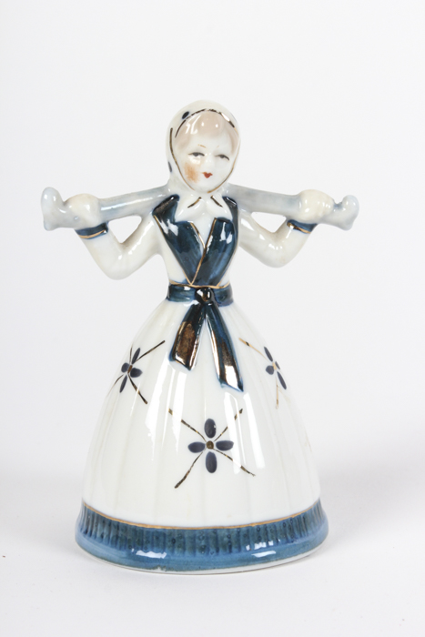 Bone China Figurine and Small Plates