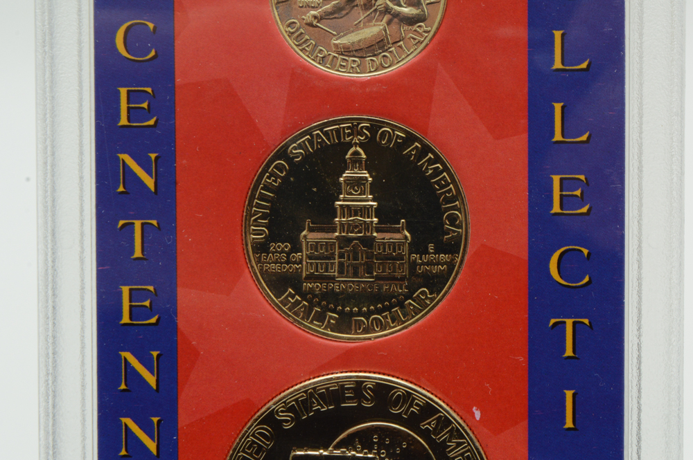 24KT Gold Layered Bicentennial Set
