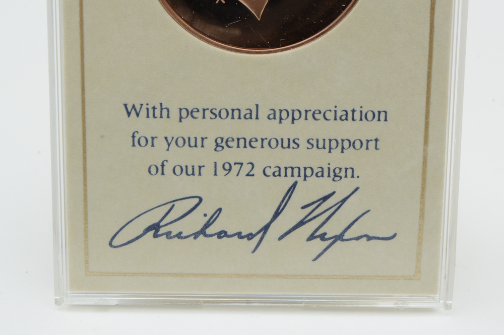 Two 1972 Richard Nixon Campaign Coins
