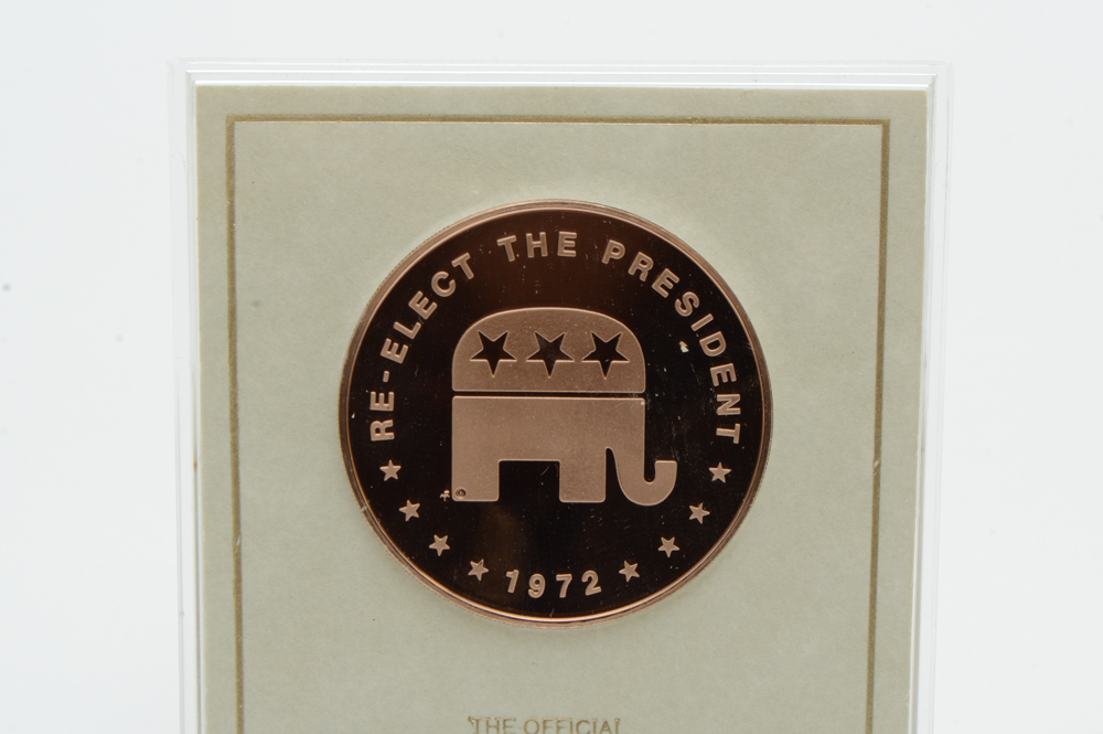 Two 1972 Richard Nixon Campaign Coins