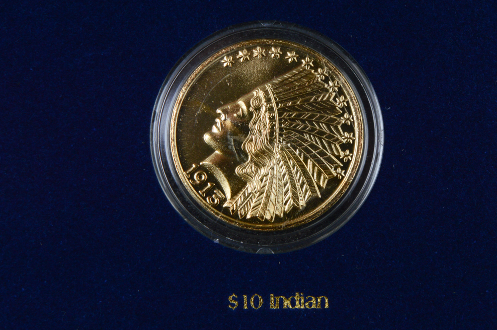 America's Most Beautiful Gold Coins Replica Set