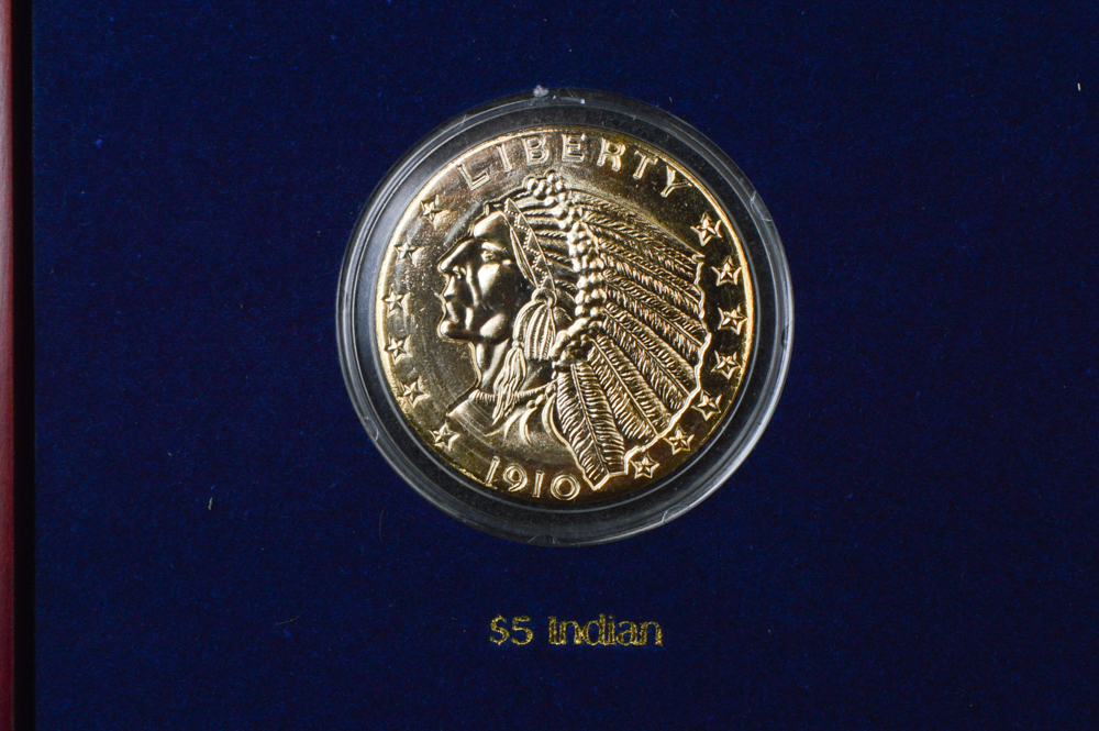 America's Most Beautiful Gold Coins Replica Set