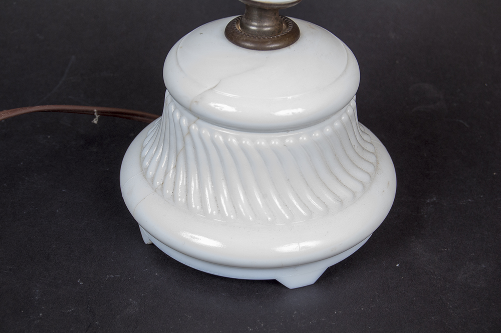 Vintage Milk Glass Lamp