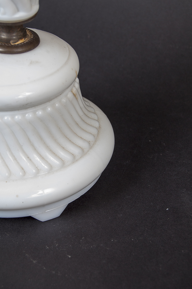 Vintage Milk Glass Lamp
