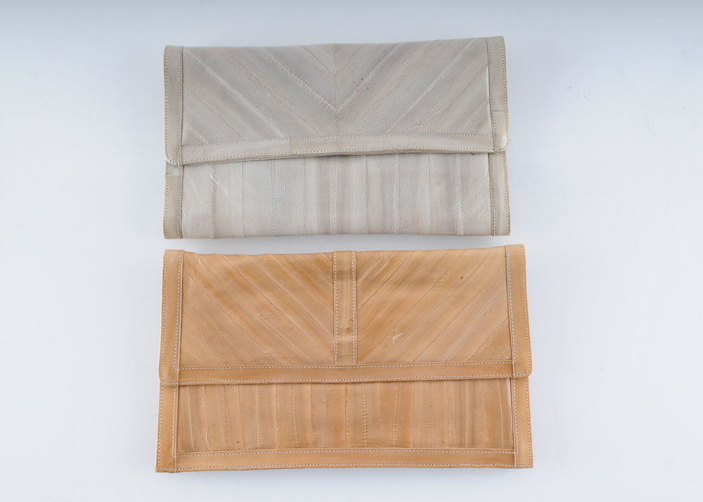 Eel Skin Clutch Duo