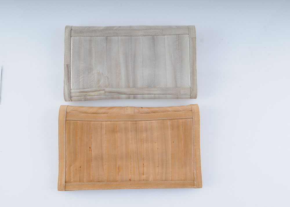 Eel Skin Clutch Duo