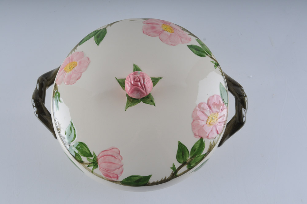 Franciscan Cookware Covered Casserole Dish in Desert Rose Pattern
