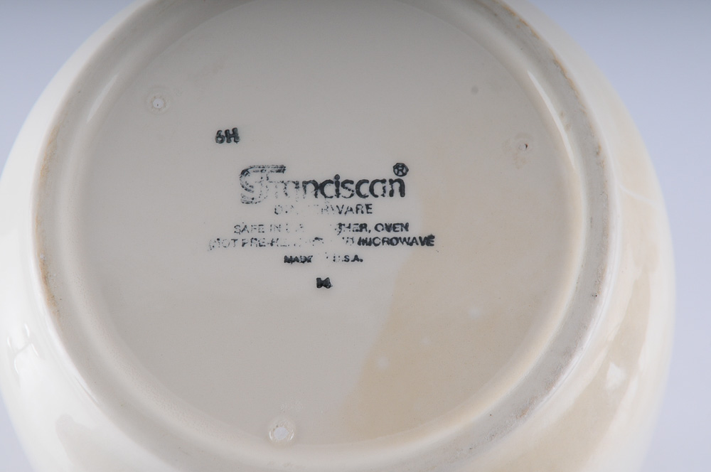 Franciscan Cookware Covered Cookie Jar in Desert Rose Pattern