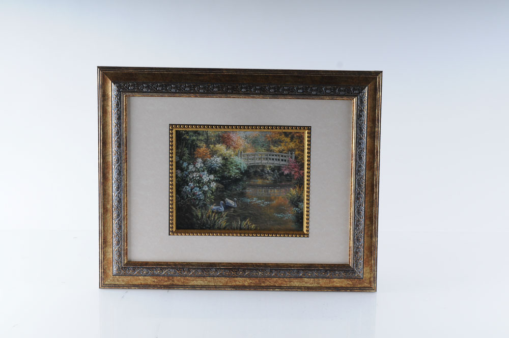 Trio of Framed Floral Prints