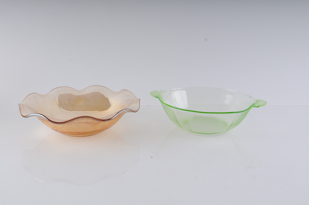 Collection of Colored Glassware