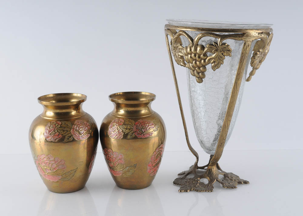 Collection of Gold Tone Decor