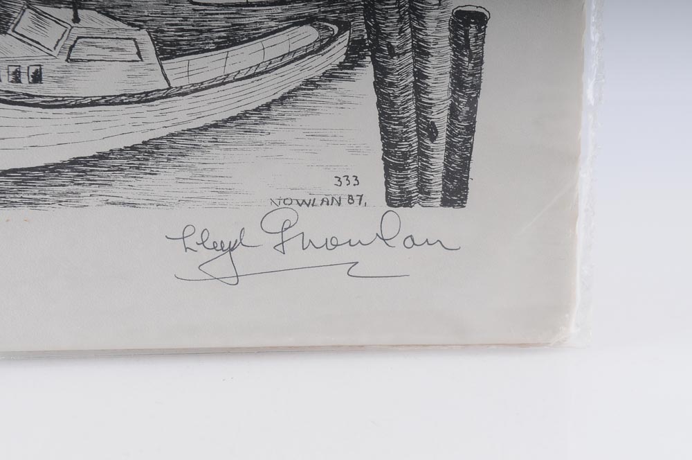 Trio of Ink Prints by Lloyd G. Nowlan