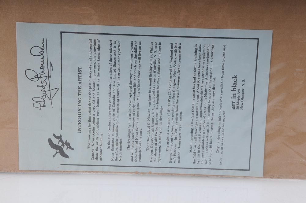 Trio of Ink Prints by Lloyd G. Nowlan