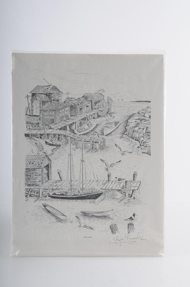 Trio of Ink Prints by Lloyd G. Nowlan