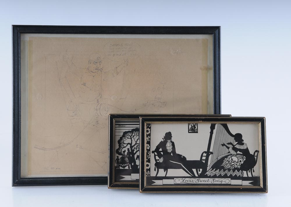 Trio of Wall Decor Including 1929 Hemiksen Vintage Prints