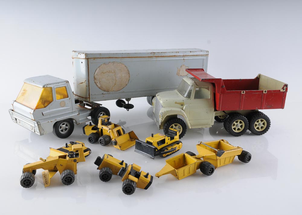Collection of Vintage Automobile Toys