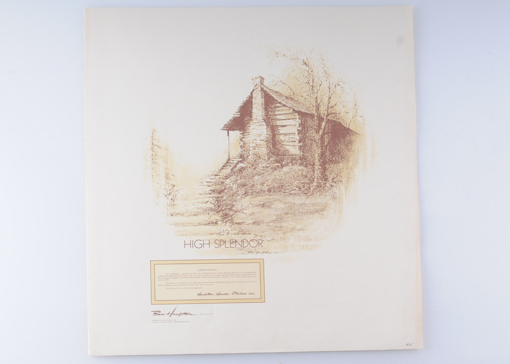 Signed Ben Hampton Limited Edition Print "High Splendor"