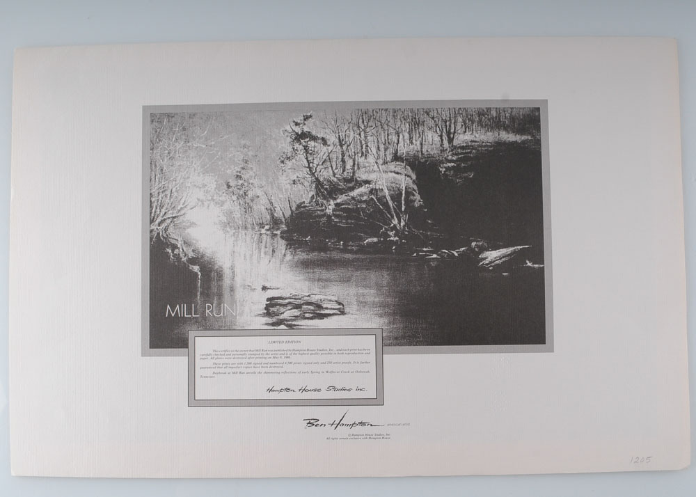 Ben Hampton Limited Edition Print "Mill Run"