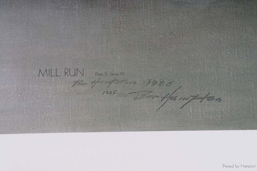 Ben Hampton Limited Edition Print "Mill Run"