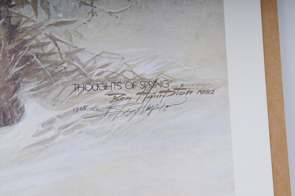 Signed Ben Hampton Limited Edition Print "Thoughts of Spring"