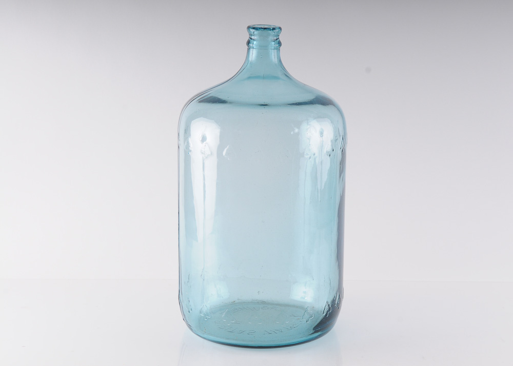 Vintage Blue Glass Water Jug