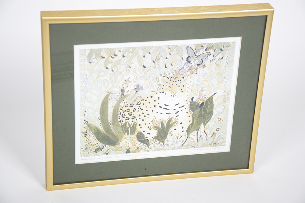 Leah Niemoth "Leopard Dreaming of Dancing Frogs" Print