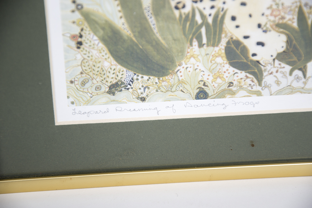Leah Niemoth "Leopard Dreaming of Dancing Frogs" Print