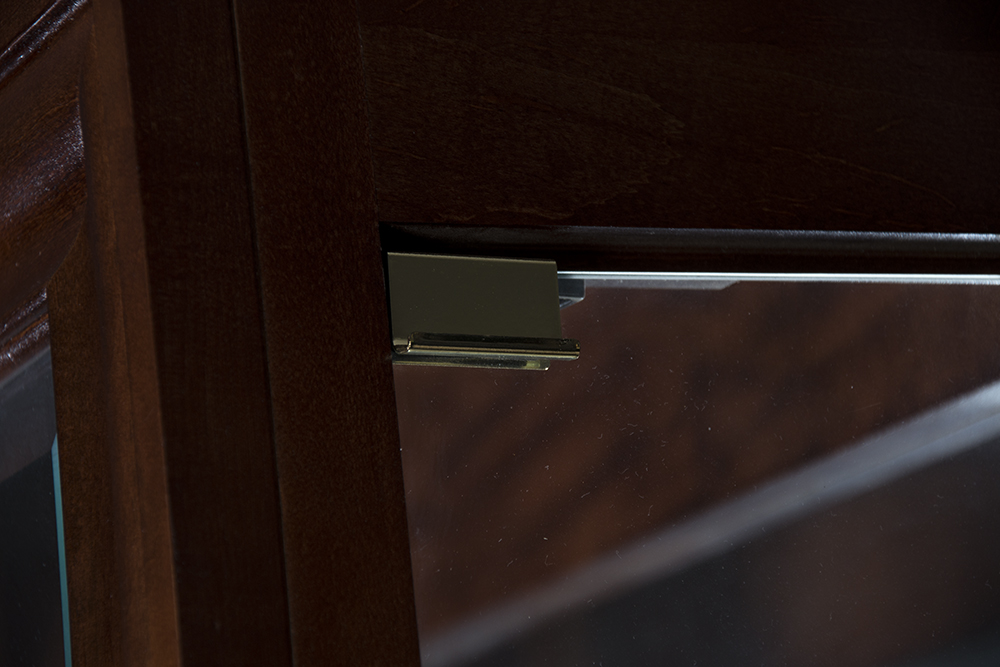 Cherry Mirrored Display Cabinet