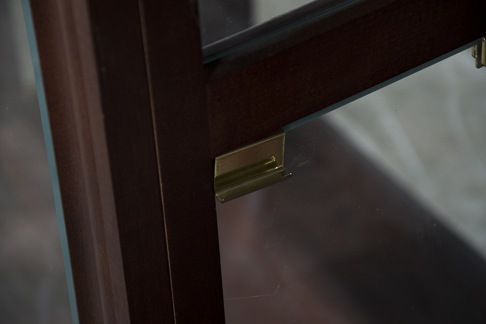 Cherry Mirrored Display Cabinet