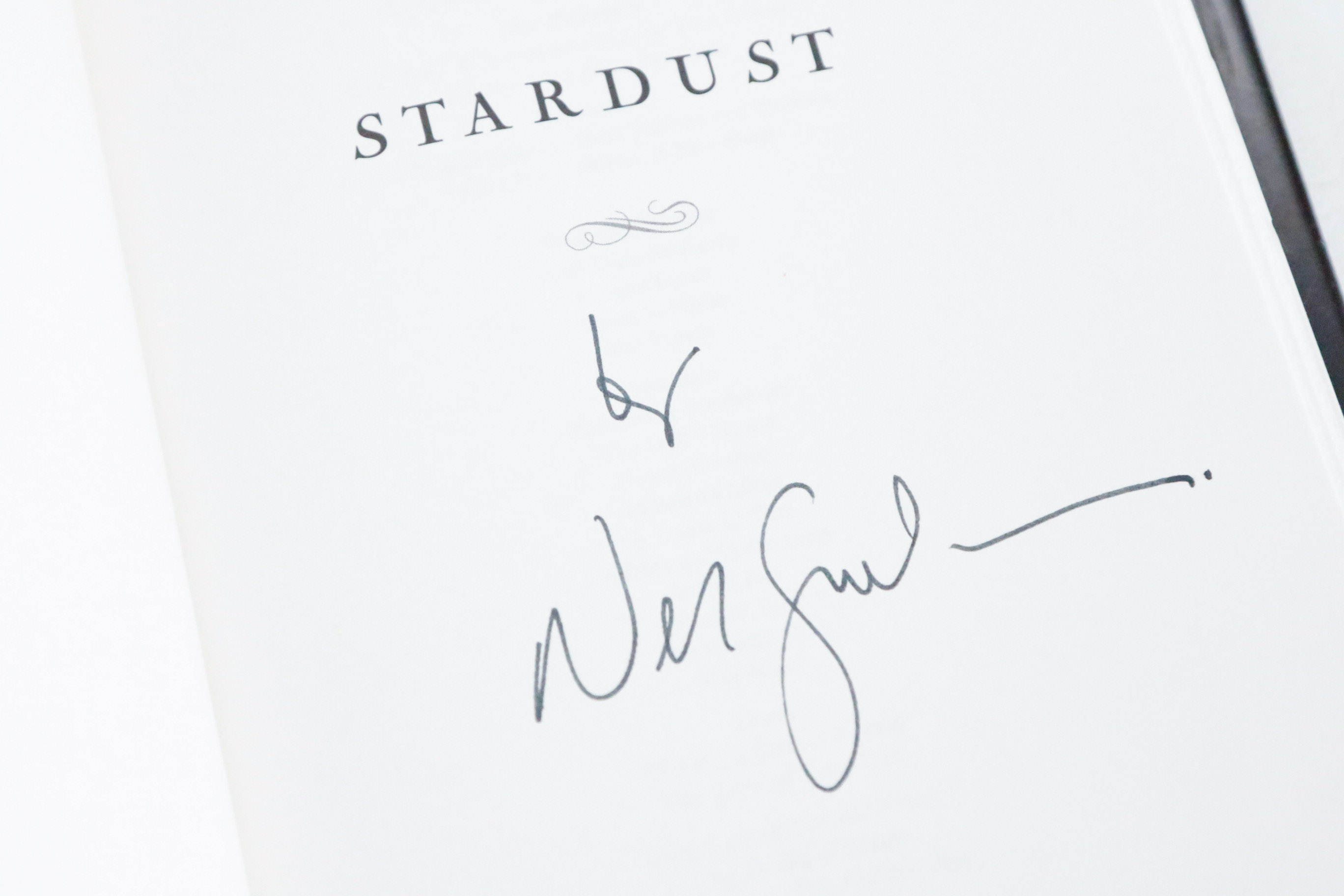 Signed First Edition of "Stardust" by Neil Gaiman