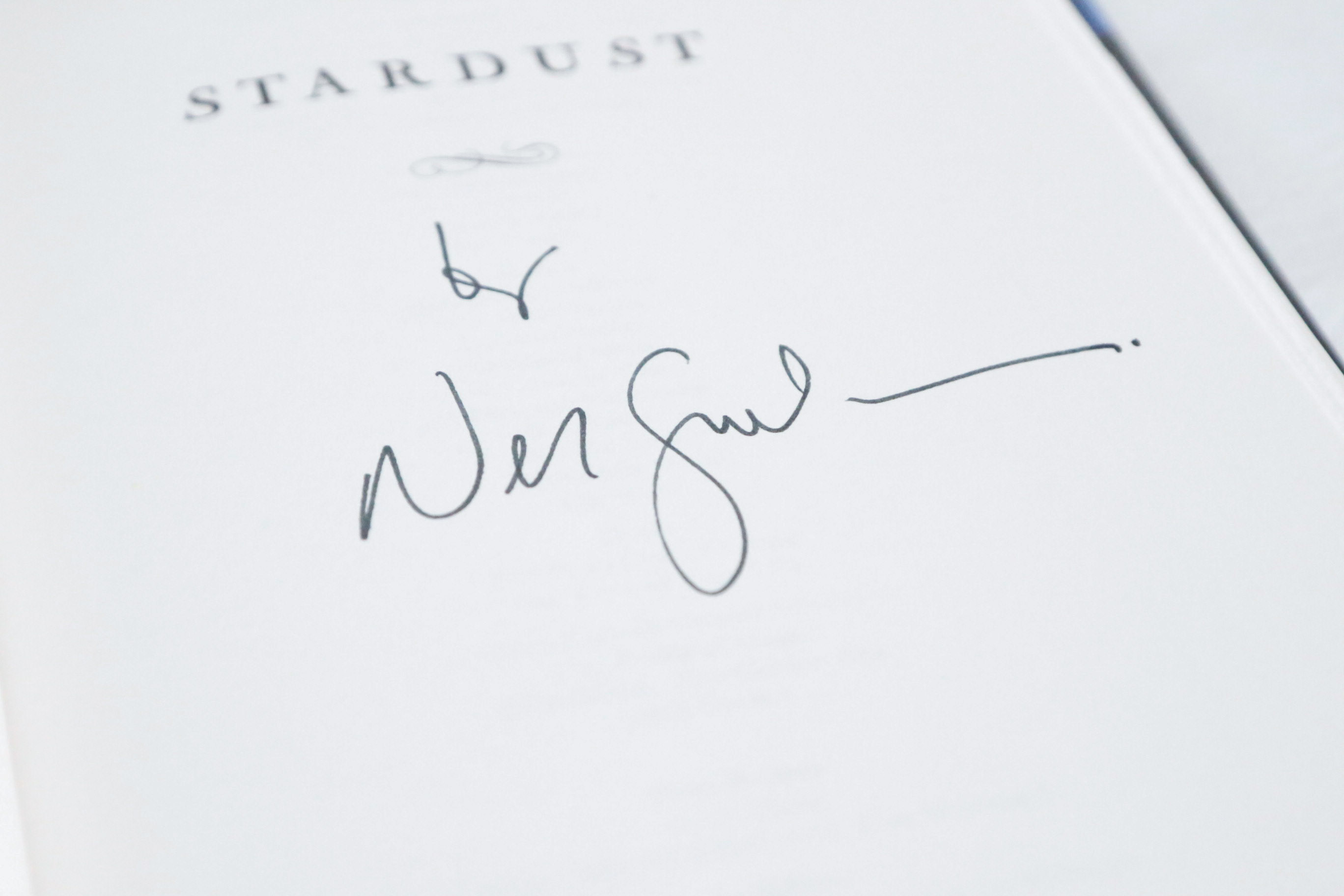 Signed First Edition of "Stardust" by Neil Gaiman