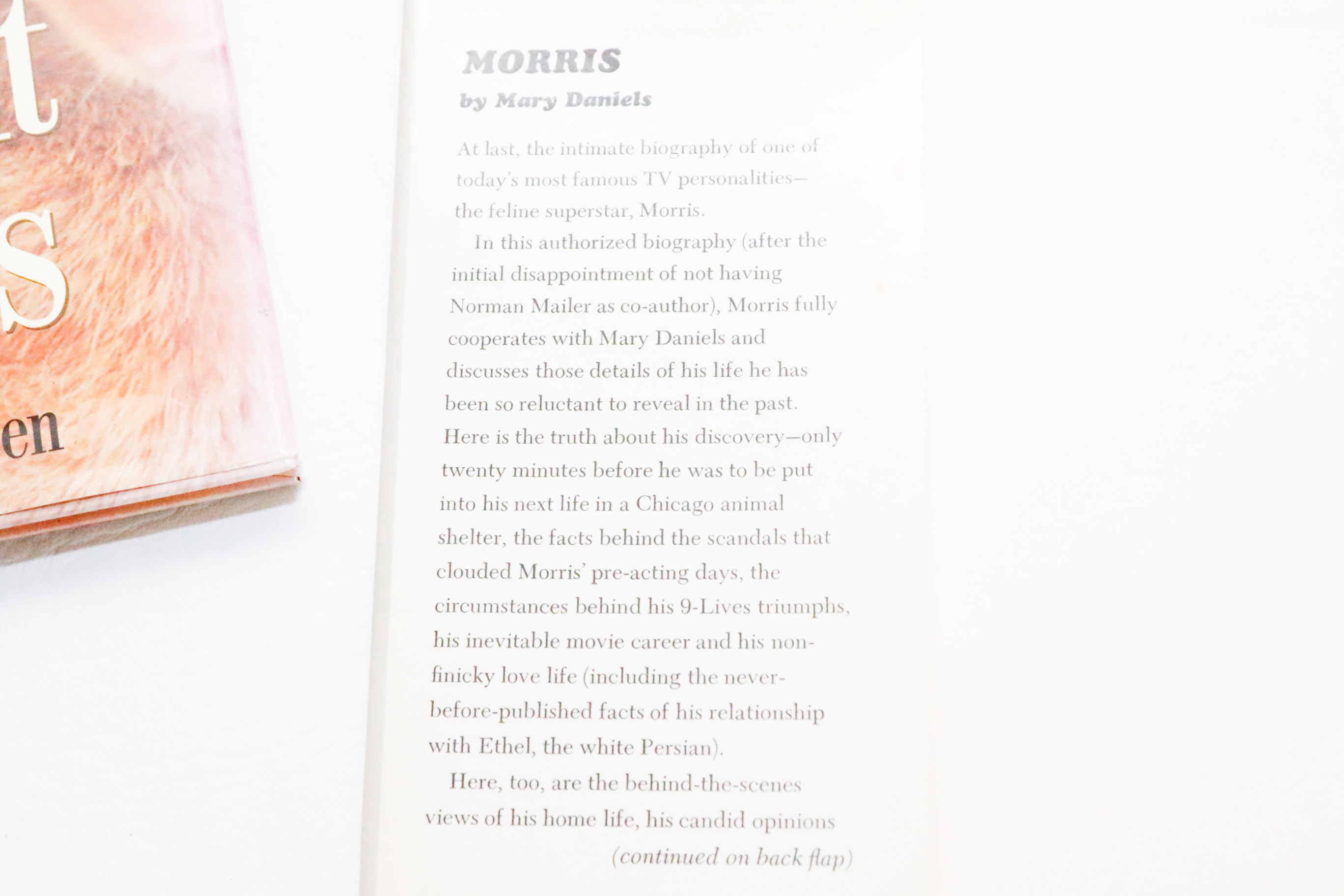 Books Purr... and Morris, An Intimate Biography, Both Signed