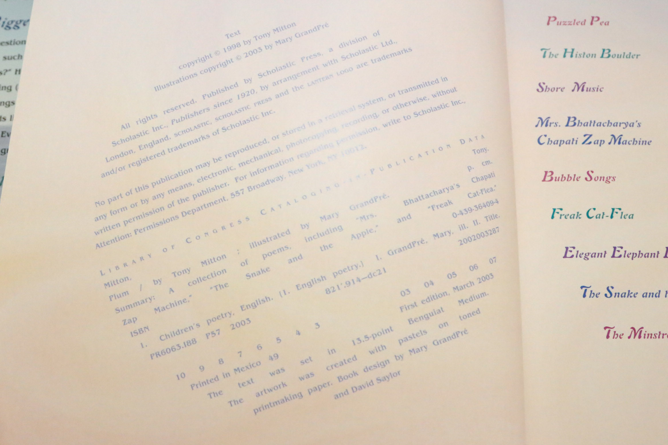 Three Children's Books Signed by Illustrator Mary GrandPré