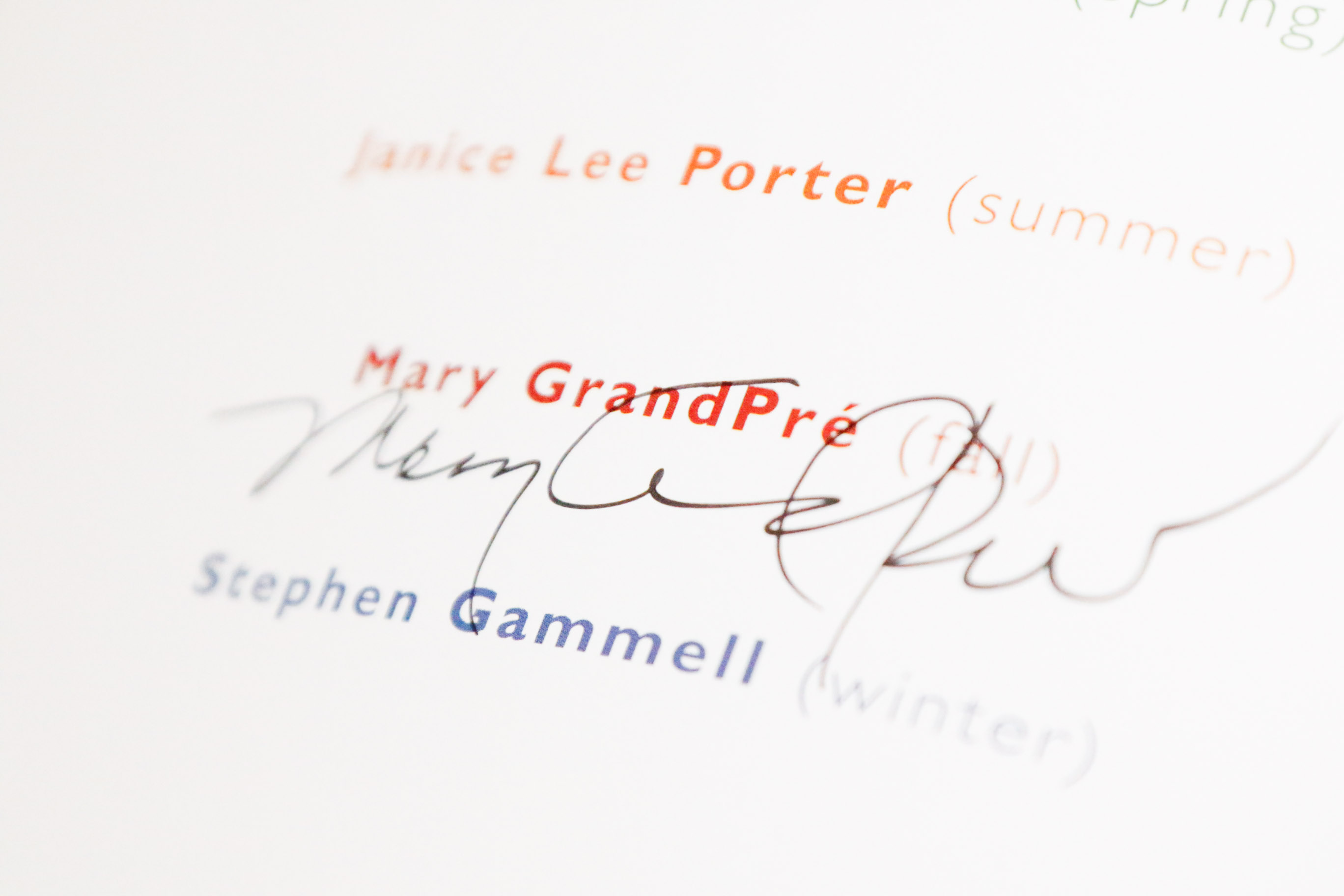 Three Children's Books Signed by Illustrator Mary GrandPré