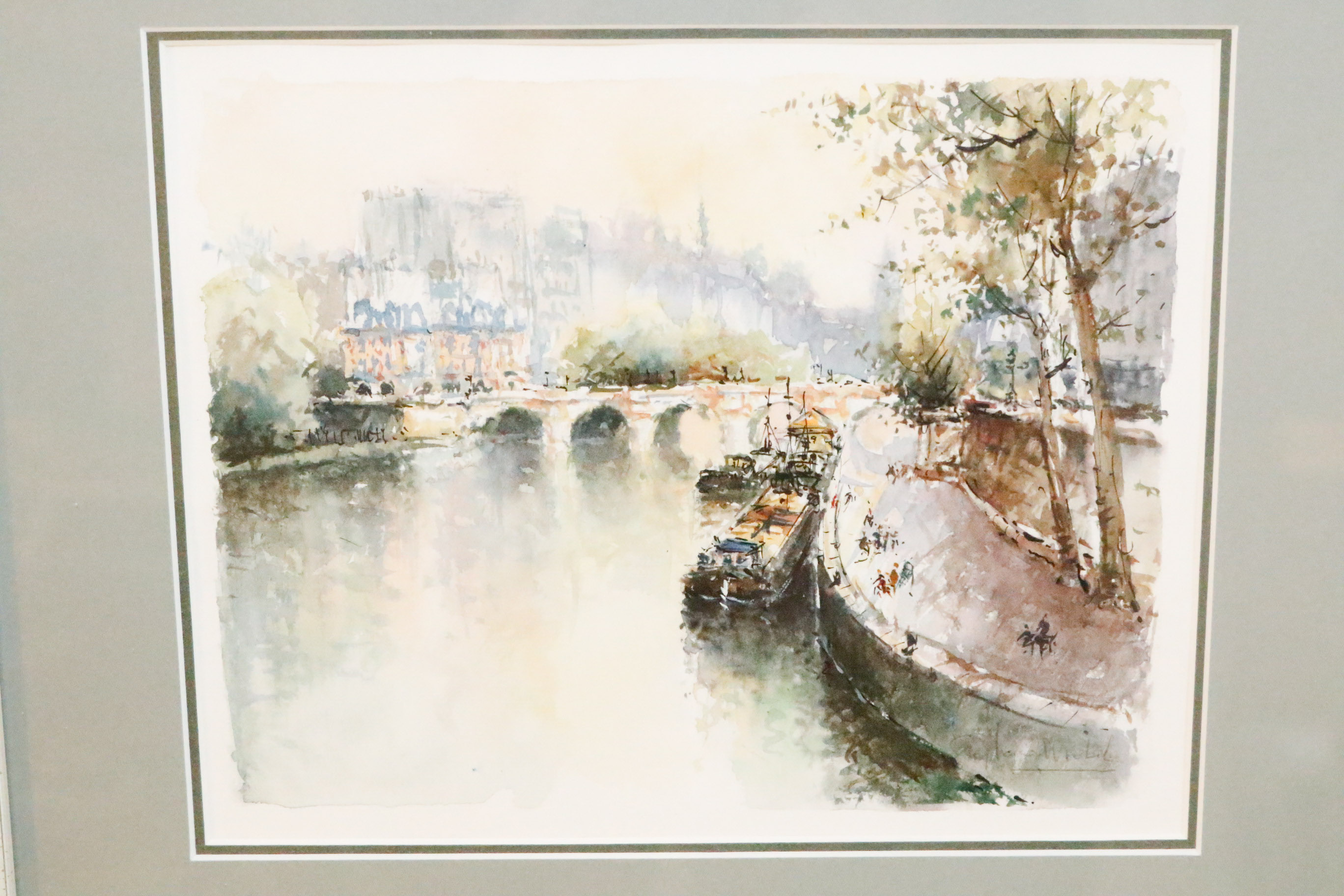 Wrobel Watercolor with Prints and Signed Book