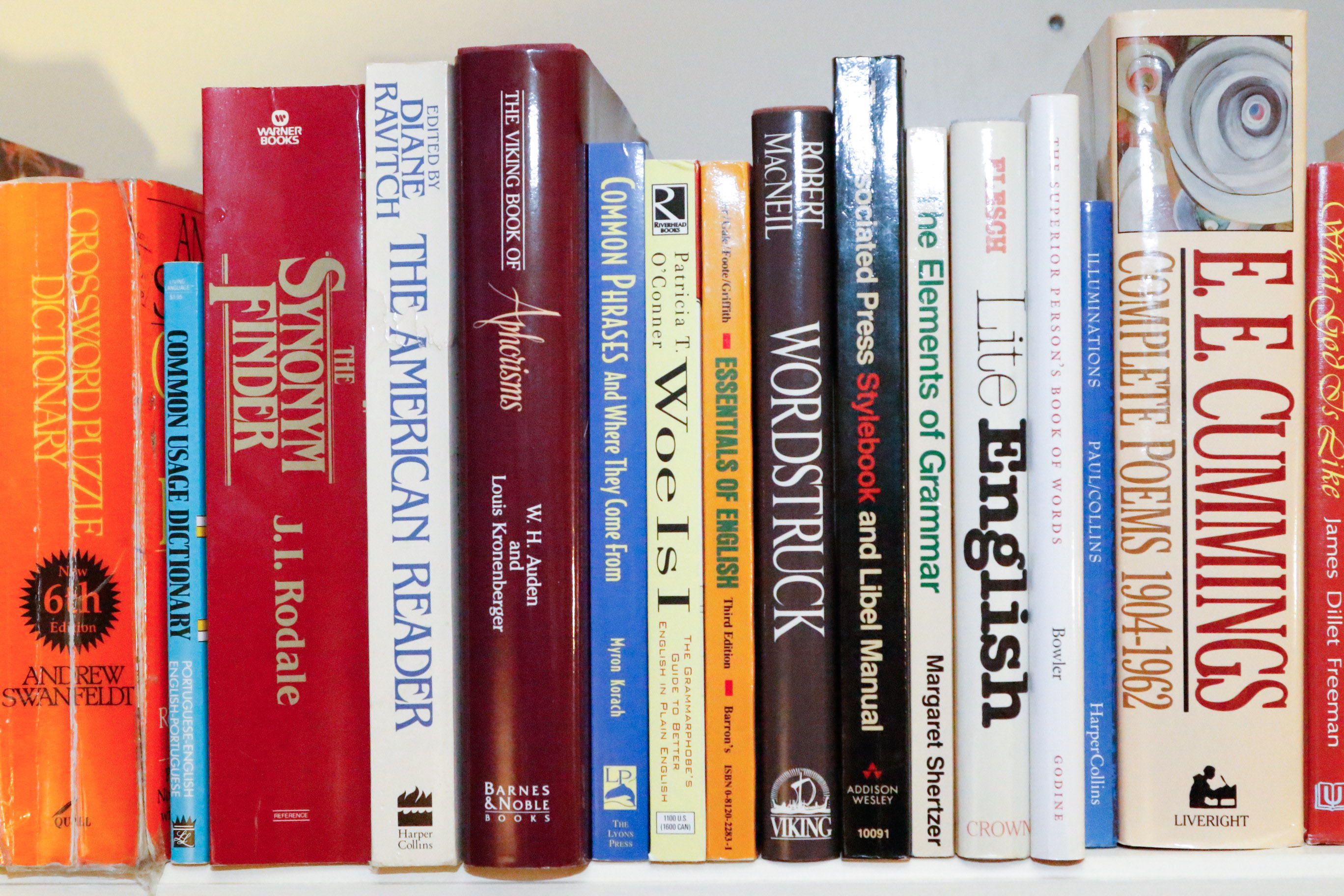 Book Collection: Language, Writing, & Poetry