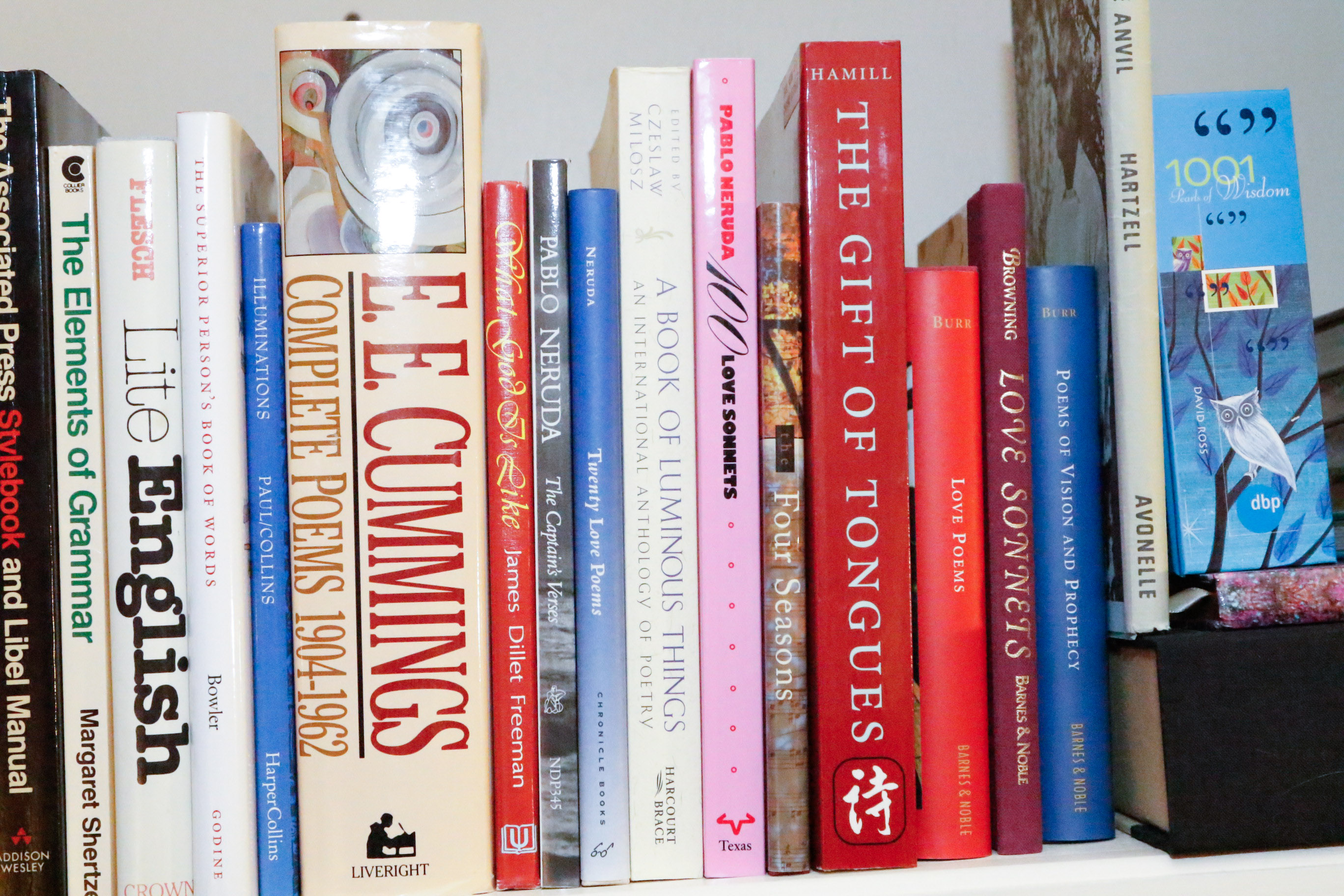 Book Collection: Language, Writing, & Poetry