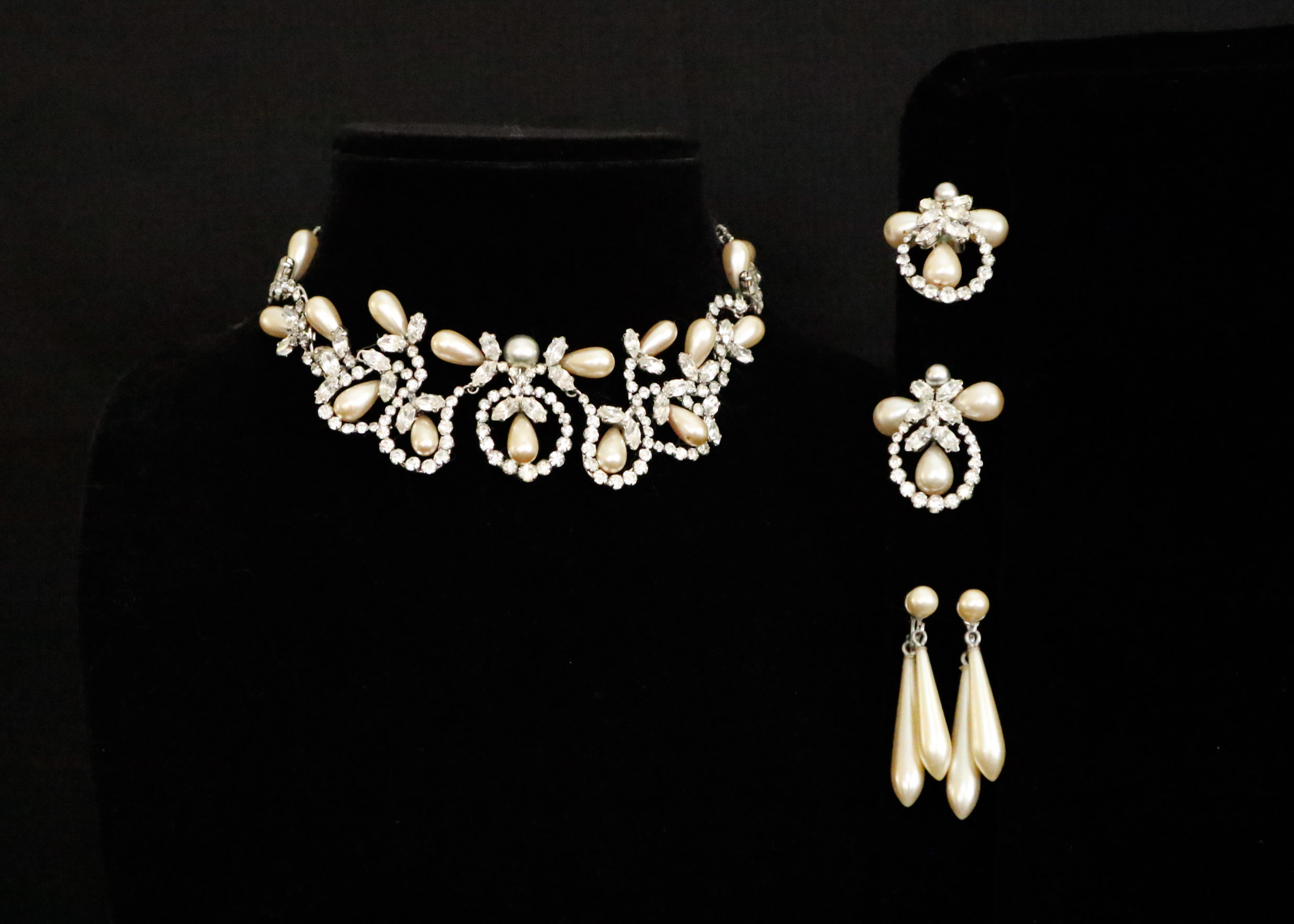 Vintage Estate Christian Dior Necklace with Earrings