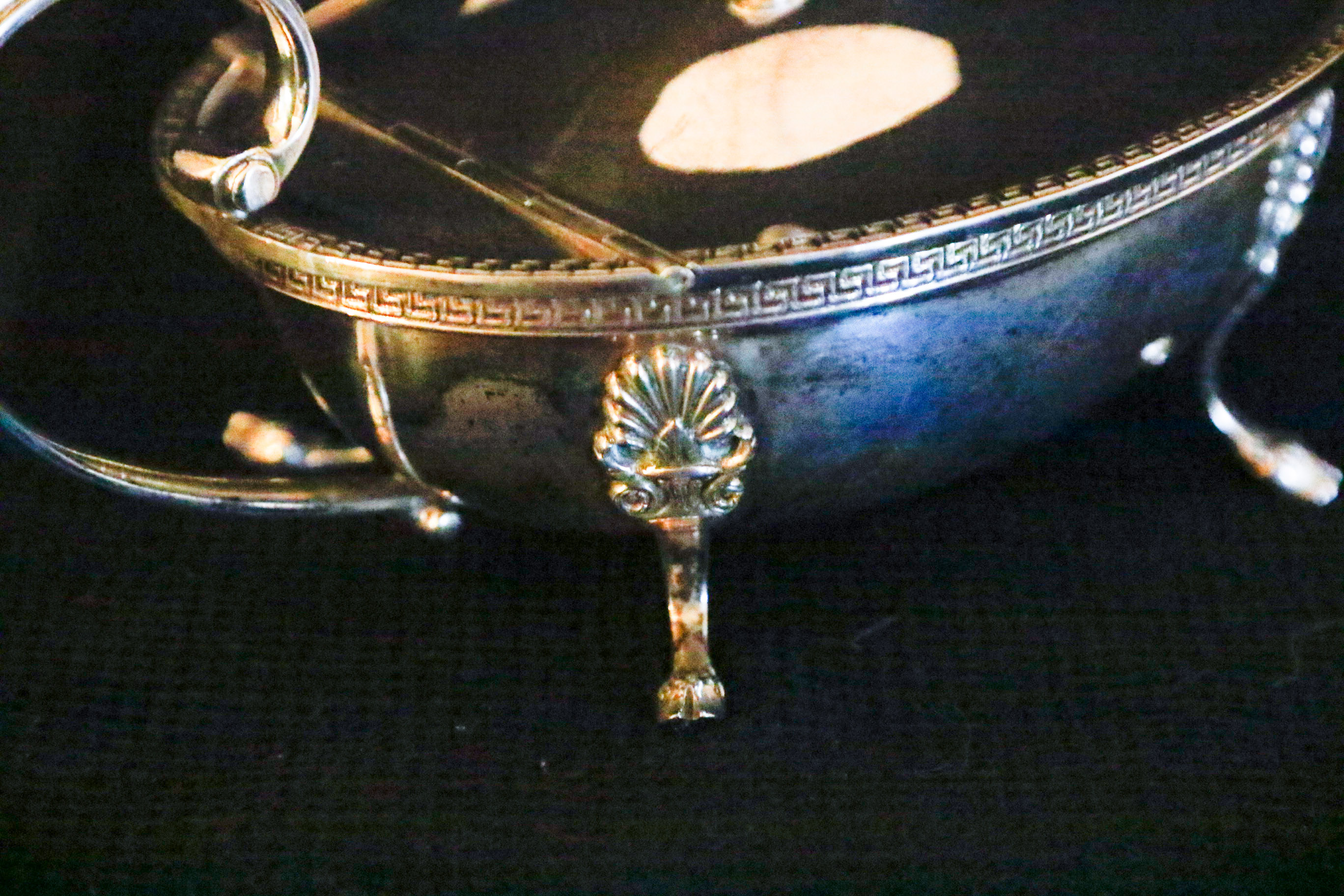800 Silver Footed Sugar with Hinged Lid