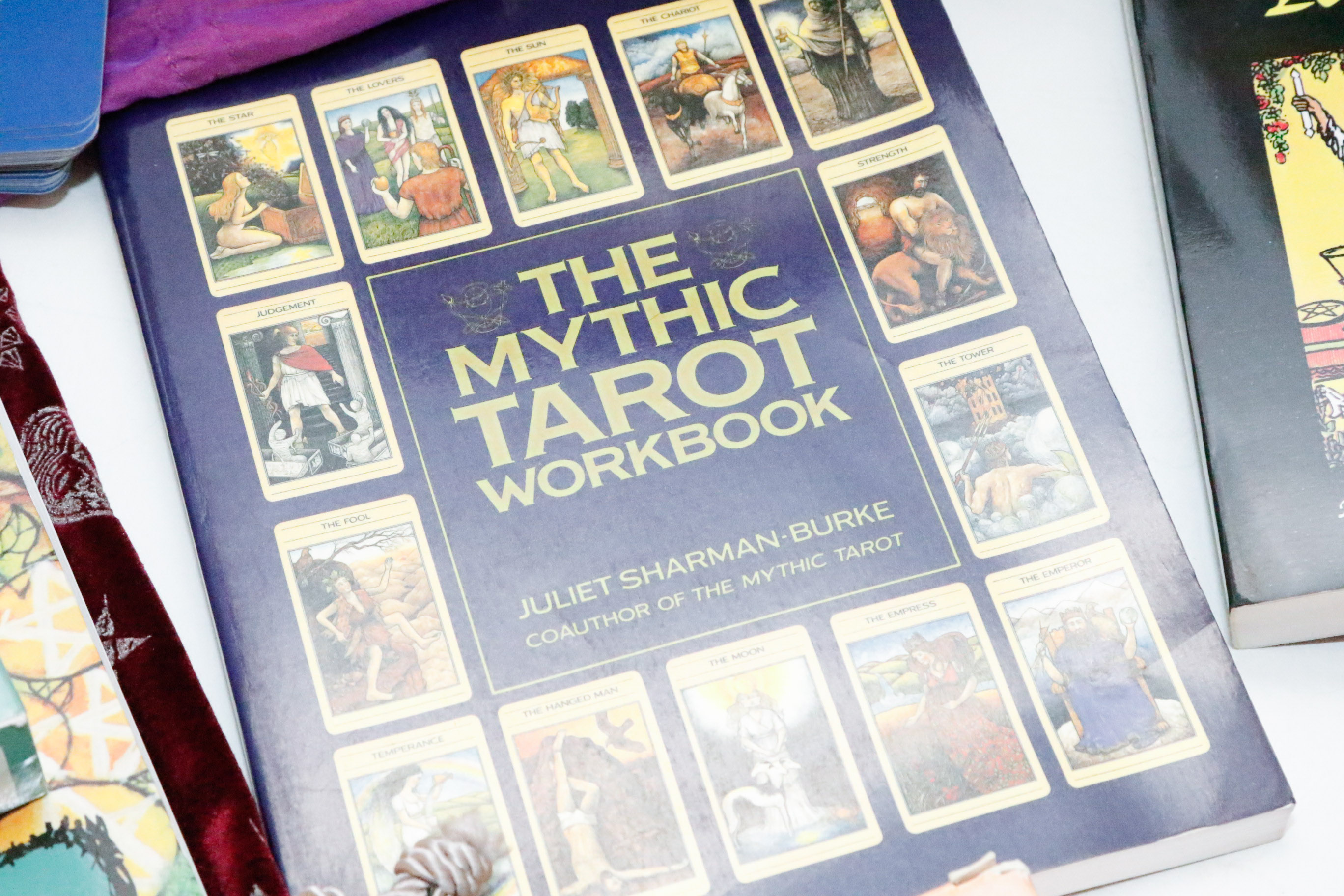 Impressive Collection of Tarot Cards, Books, Specimens & Crystals